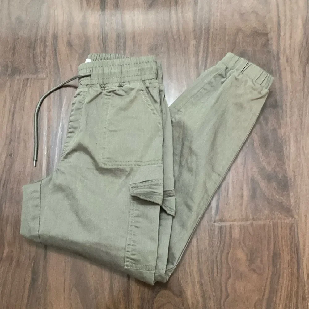 Telepatia Cargo Jogger Pants Olive Green
